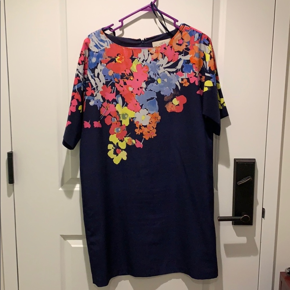 Loft Floral Shift Dress